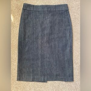 J. Crew Denim Knee-length Pencil Skirt